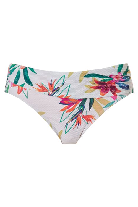 SW BO. BRIEF MID TWIST WHITE PARADISE BRIGHT FLOWER by Livera