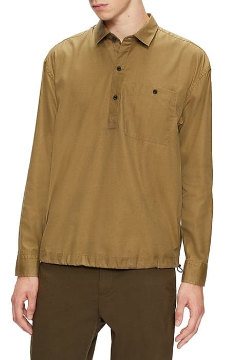 HELPOUT LS BUNGEE WAIST SHIRT KHAKI by Ted Baker