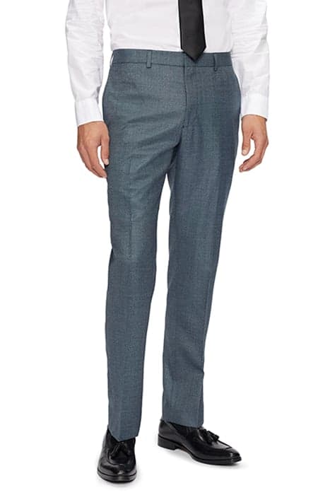 DARLYTS SLIM FIT TEXTURED SUIT TROUSER BLUE by Ted Baker