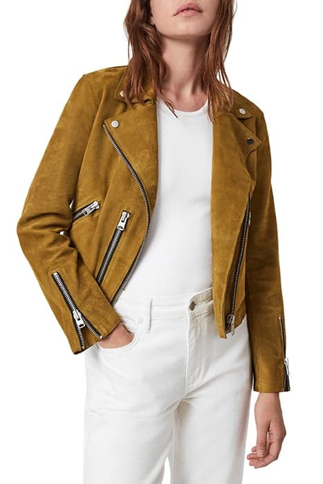 UNLINED FERN BIKER KHAKI YELLOW by AllSaints