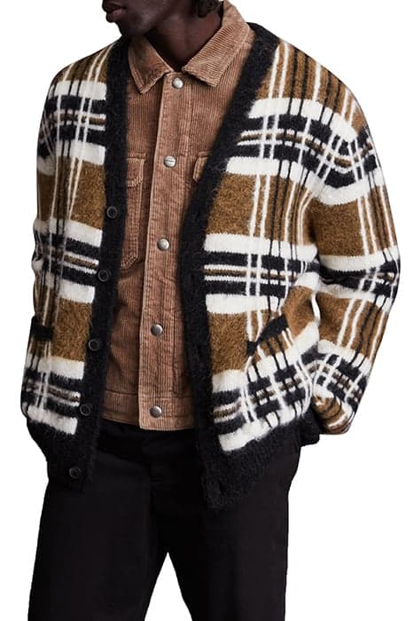 SID CARDIGAN MOCHA BROWN by AllSaints