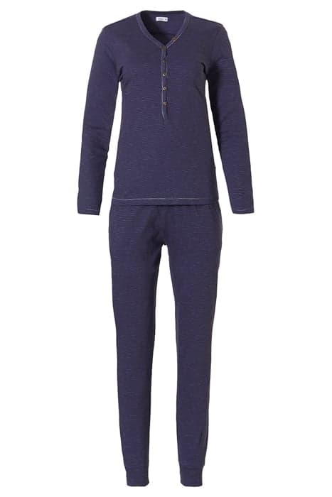 NW SET PYJAMA LS NOLA STRIPE NIGHT BLUE by Livera