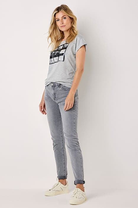 SKINNY JEANS HAKA BLACK DENIM GREY DENIM by Summum Woman