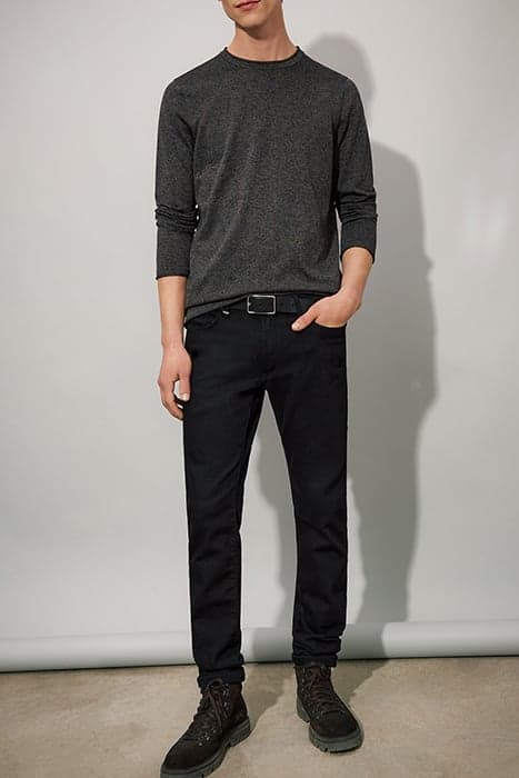 BLACK ORGANIC COTTON NICK SLIM JEANS by IKKS