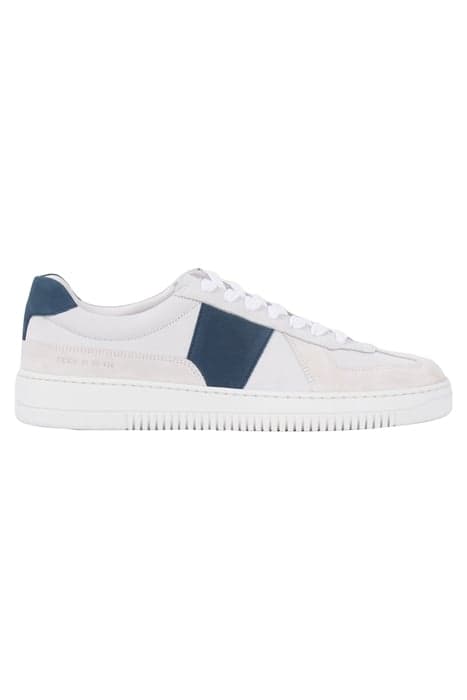 WHITE SUEDE TRAINERS WITH BLUE STRIPES by IKKS