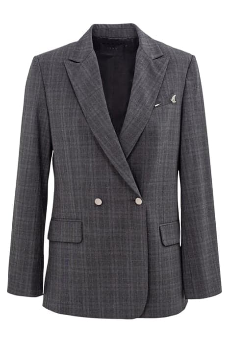 GREY CHECK JACKET WITH FLAP POCKETS by IKKS