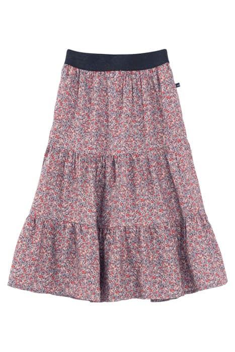 GIRLS' NAVY MICRO-FLOWER PRINT LONG SKIRT NAVY by IKKS