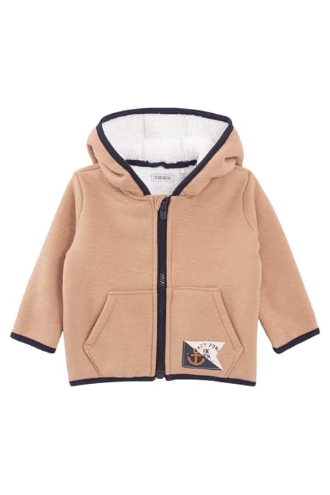 BABY BOYS’ BEIGE SHERPA-BONDED HOODED CARDIGAN BEIGE by IKKS