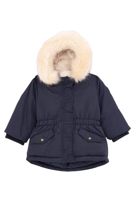 BABY GIRLS’ NAVY FUR-LINED PARKA NAVY by IKKS