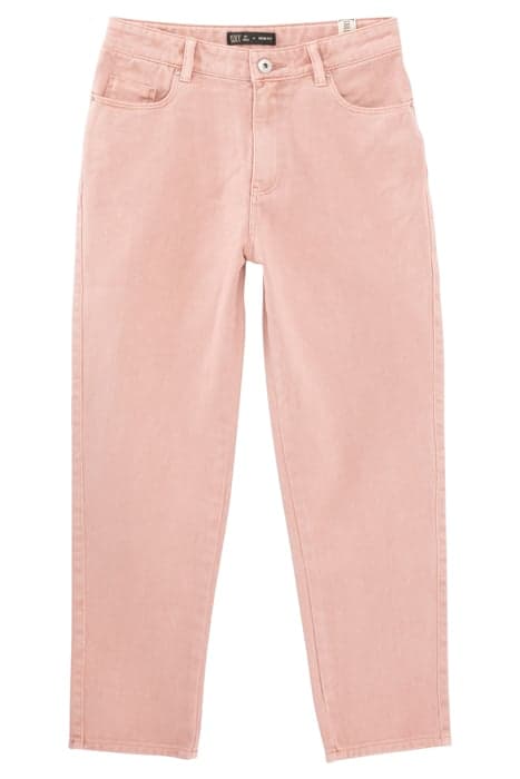 GIRLS’ POWDER PINK MOM JEANS DUSTY PINK by IKKS