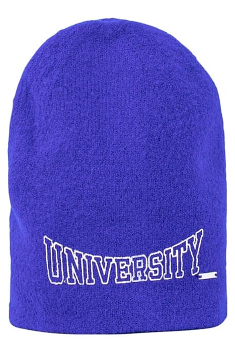 GIRLS’ ELECTRIC BLUE KNIT BEANIE WITH CONTRASTING PRINT MEDI by IKKS