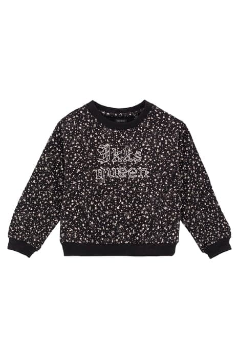 GIRLS’ BLACK MINIMALIST ROCK PRINT SWEATSHIRT BLACK by IKKS