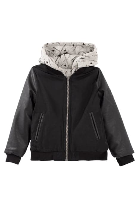 BOYS’ BLACK AND BANDANA PRINT REVERSIBLE JACKET BLACK by IKKS