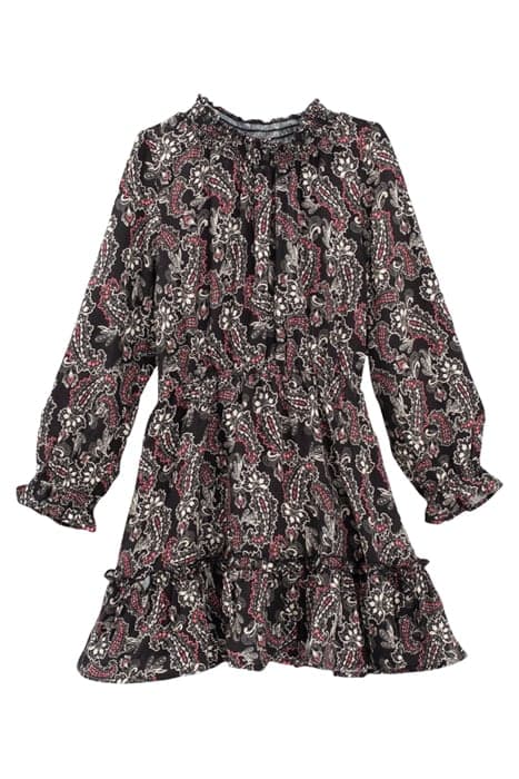 GIRLS’ BLACK PAISLEY PRINT DRESS BLACK by IKKS