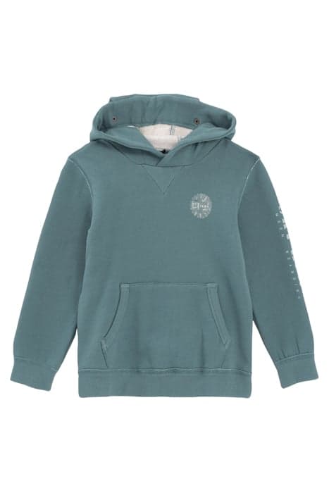 BOYS’ STONE GREEN HOODIE WITH GOGGLES EMERALD by IKKS