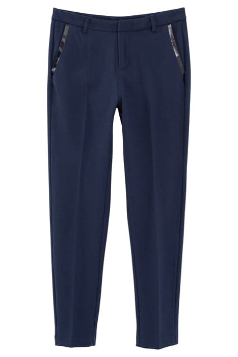 NAVY CITY TROUSERS WITH MARKING ON POCKETS by ICODE