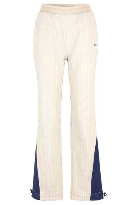 TORRELAVEGA STRIPED TRACK PANTS FIELDS OF RYE/ANTIQUE WHITE  by FILA