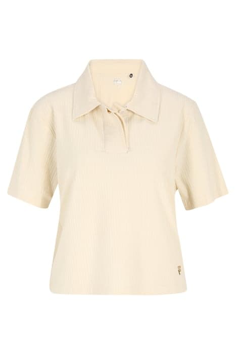 CAGLIARI CROPPED POLO SHIRT ANTIQUE WHITE by FILA