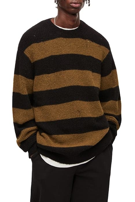 SHIMA CREW CINNAMON BROWN/BLK by AllSaints