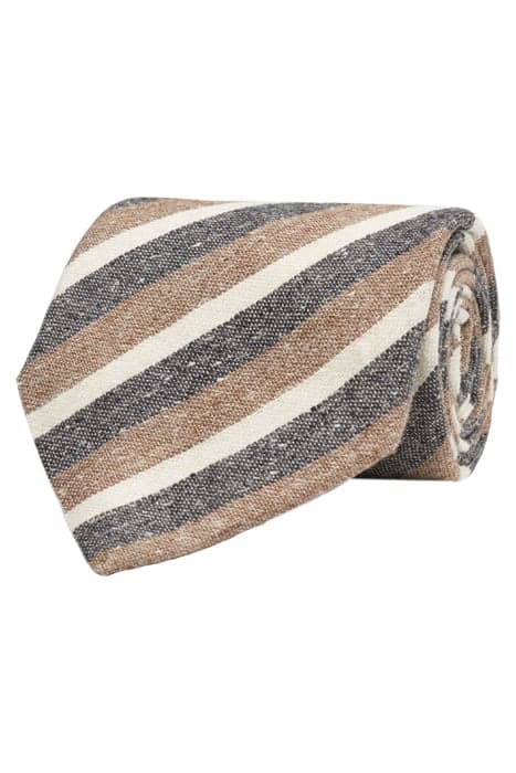 BROWN STRIPES TIE by Suitsupply