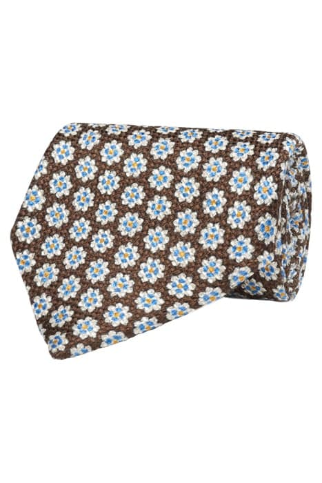 BROWN FLOWERS TIE by Suitsupply