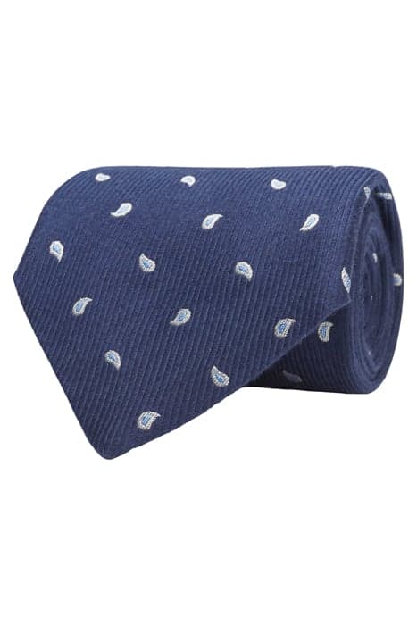 NAVY PAISLEY TIE by Suitsupply