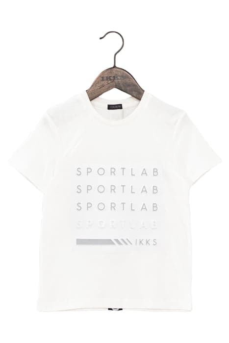 BOY'S WHITE EMBOSSED SPORTS T-SHIRT OFF-WHITE by IKKS