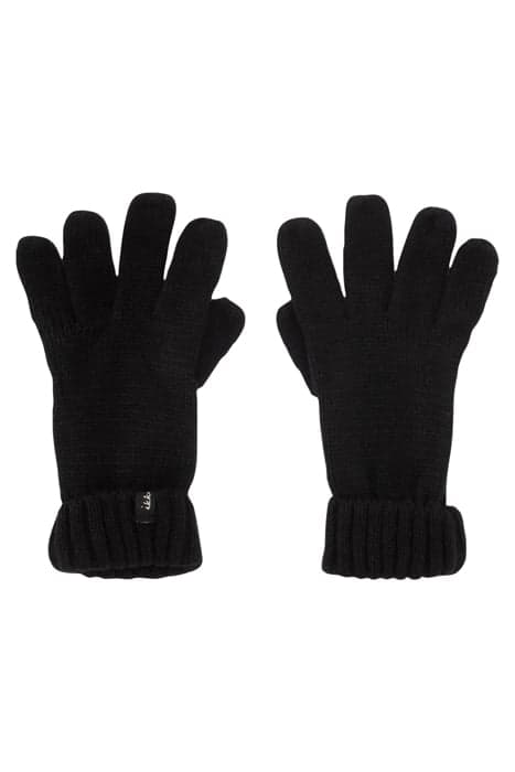 GIRLS’ BLACK GLITTERY KNIT GLOVES BLACK by IKKS