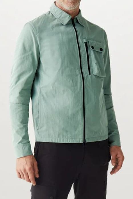 RAIL OVERSHIRT STEEL GREEN by Belstaff