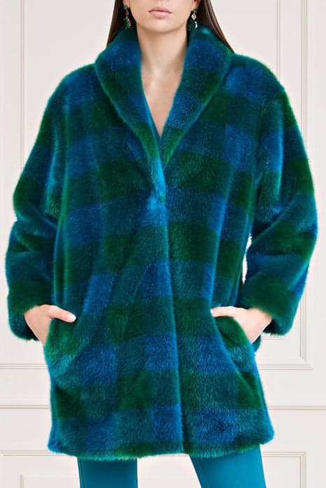 ROCHELLE COAT GREEN AND BERMUDA BL by Marciano by Guess