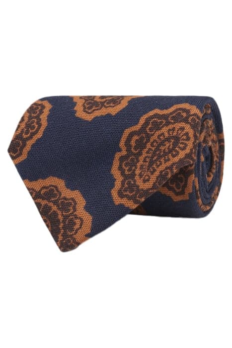 NAVY PAISLEY TIE by Suitsupply