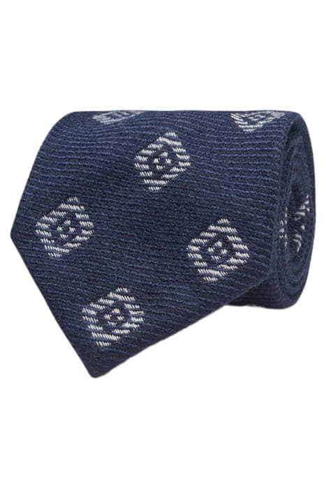 NAVY GRAPHIC TIE by Suitsupply