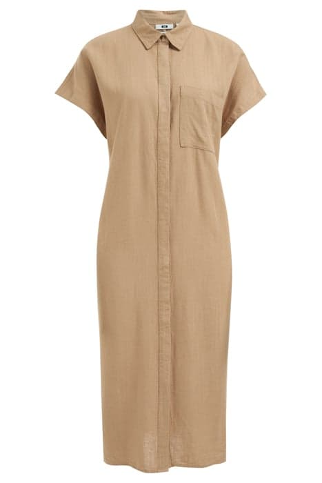 DRESS MID LENGTH BEIGE by WE Fashion