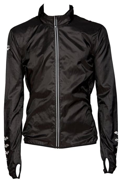 M RUN WINDBREAKER BLACK by Arena