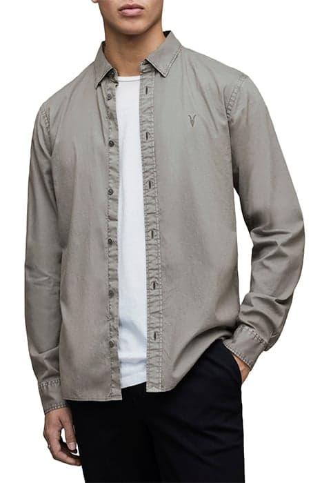 HAWTHORNE LS SHIRT STEREO GREY by AllSaints