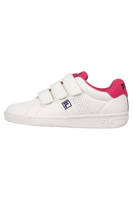 CROSSCOURT 2 NT VELCRO KIDS WHITE-CARMINE by FILA