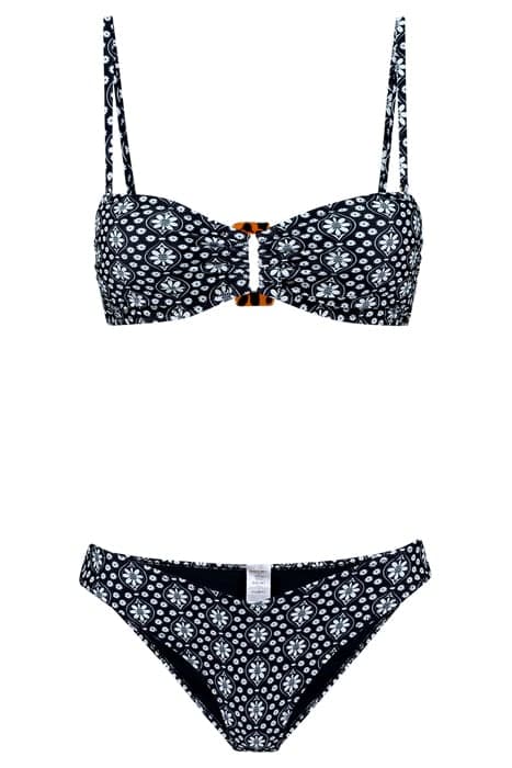 ZOE BIKINI SET TINY DAISY BLACK BLACK by Shiwi