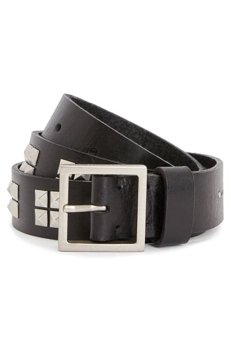 ALEXIA STUD BELT BLACK/DULL NICKEL by AllSaints