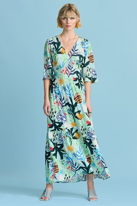 DRESS - LIV BOTANICAL BLUE by POM Amsterdam