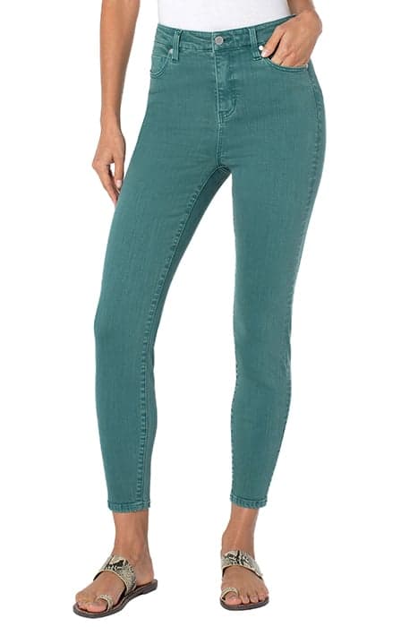 ABBY HIGH RISE ANKLE SKINNY SHALE GREEN by Liverpool