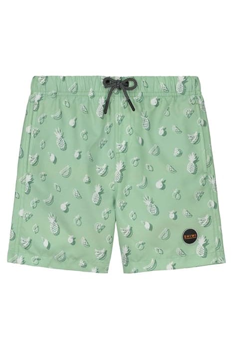 BOYS SWIMSHORT FRESH FRUIT FADED MINT GREEN by Shiwi