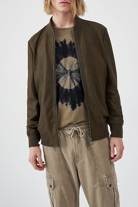 KHAKI SUEDE JACKET by IKKS