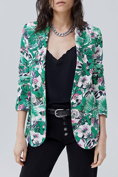 GREEN PLANT PRINT SUIT JACKET by IKKS