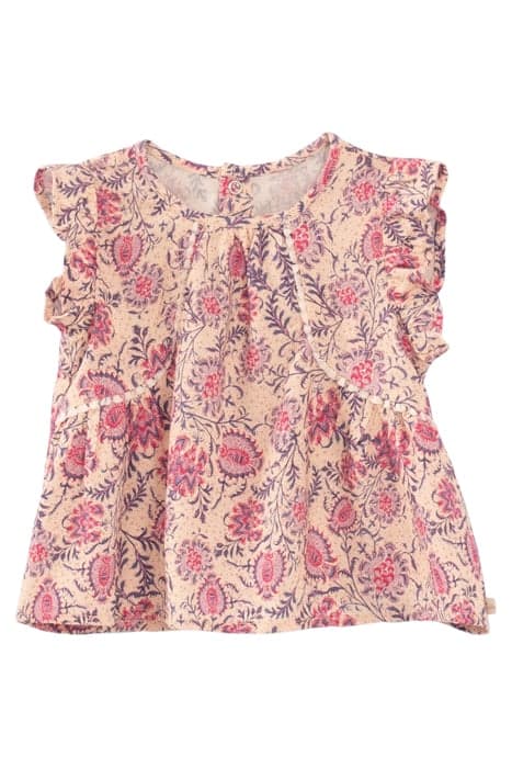 BABY GIRLS’ PINK FLORAL PAISLEY PRINT LENZING™ ECOVERO™ BLOU by IKKS