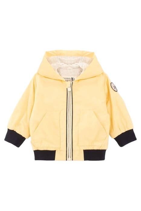 BABY BOYS’ YELLOW RUBBER WINDCHEATER WITH PRINT ON BACK by IKKS