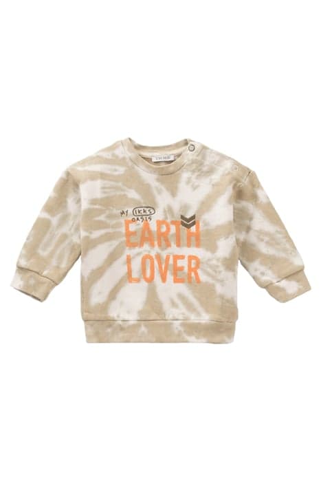 BABY BOYS’ BEIGE TIE-DYE SLOGAN SWEATSHIRT by IKKS