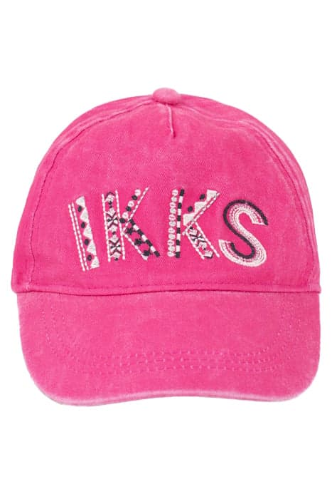 GIRLS’ FUCHSIA CAP WITH EMBROIDERY ON FRONT by IKKS