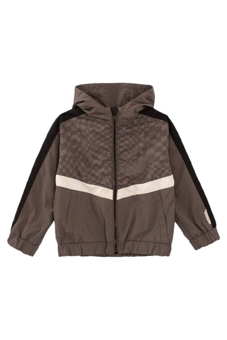 BOYS’ GREY WINDCHEATER WITH CHECKERBOARD LINING by IKKS