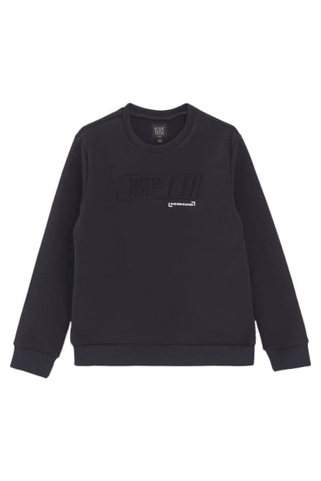 NAVY SWEATSHIRT WITH EMBOSSED SLOGAN by IKKS