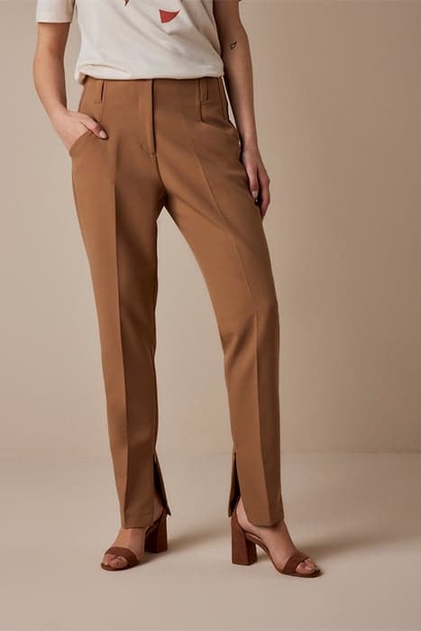 TROUSERS HIGH WAIST SOFT FOAM WOOD by Summum Woman